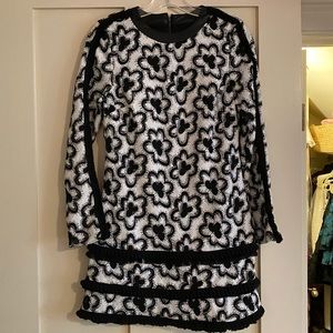 Alexis Edna long sleeve wildflower sheath dress